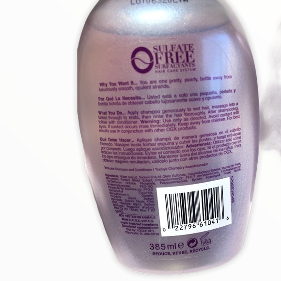 New OGX Smoothing + Liquid Pearl Shampoo and Cond - Picture 5 of 5